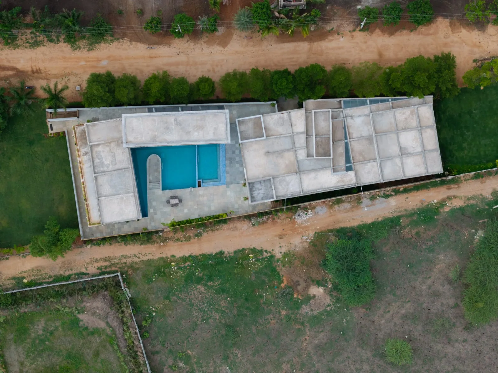 Aerial view of the R.House estate